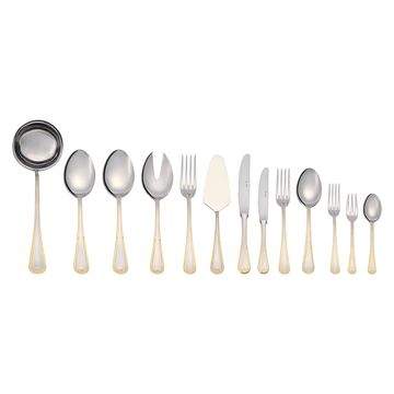 EME - Firenze Cutlery Set 90 Pcs S S 18/10 Sandblasted with Gold