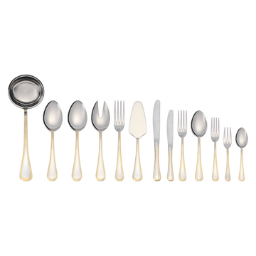 EME - Luigi XVI Cutlery Set 90 Pcs S S 18/10 with Gold
