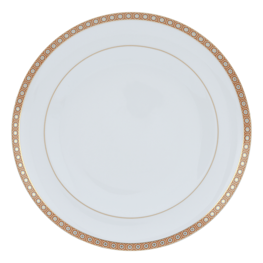 Falkenporzellan - Dinner Set 59 Pieces - Orange & Gold & Blue - Porcelain - 13000116