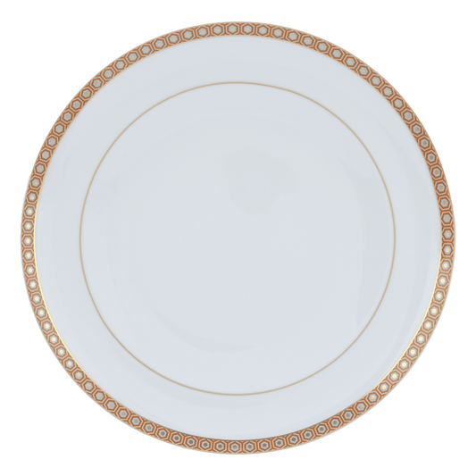 Falkenporzellan - Dinner Set 59 Pieces - Orange & Gold & Blue - Porcelain