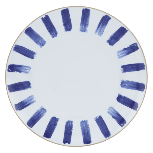 Falkenporzellan - Dinner Set 59 Pieces - Blue & Gold - Porcelain