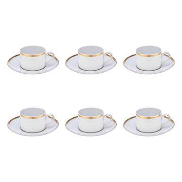 Falkenporzellan - Tea Set 6 Pieces - Gold - Porcelain