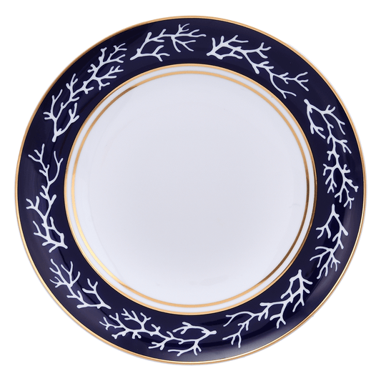 Falkenporzellan - Corallo Dinner Set 59 Pieces - Blue & Gold - Porcelain