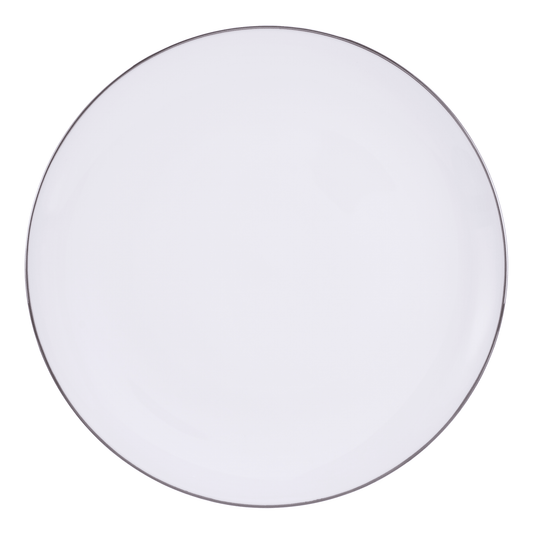 Senzo - Daily use Dinner Set 24 Pieces - Silver - Porcelain