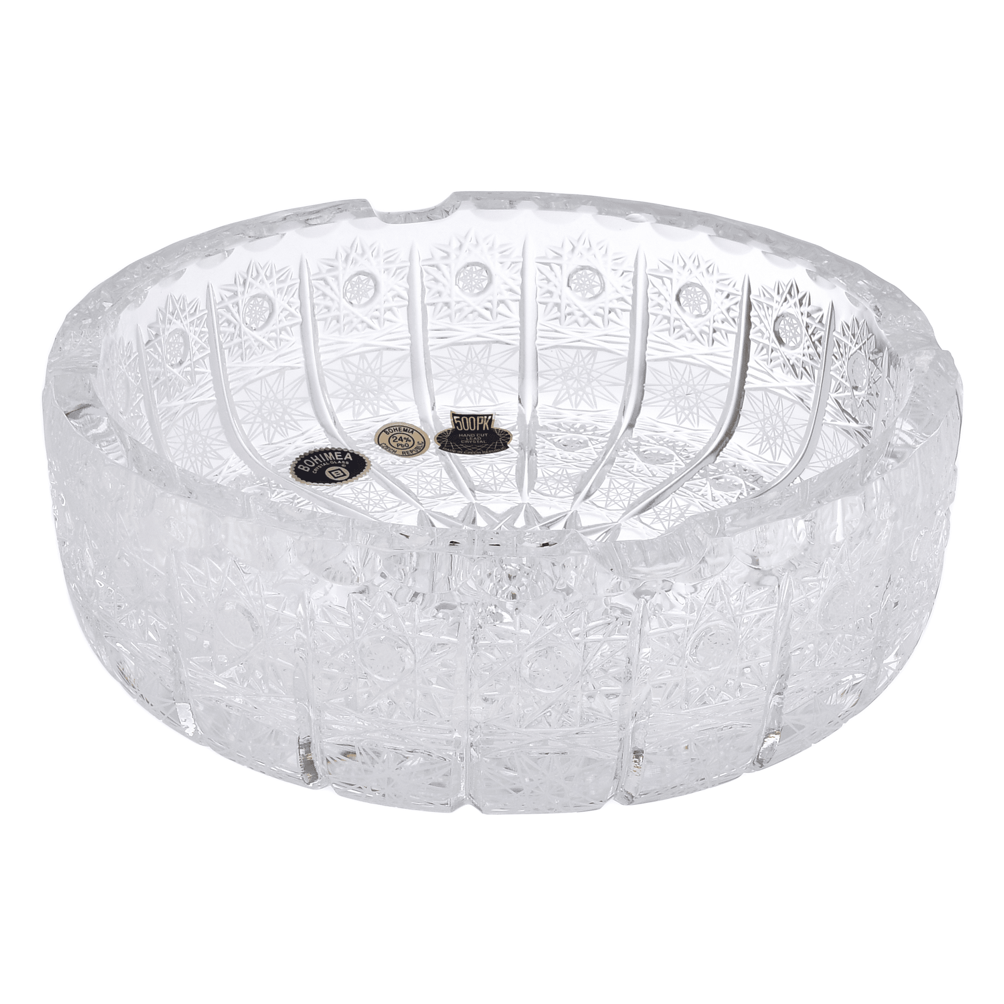 Bohemia Crystal - Round Crystal Ashtray - 18cm