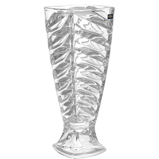 Bohemia Crystal - Wavy Footed Crystal Vase - 37.5cm