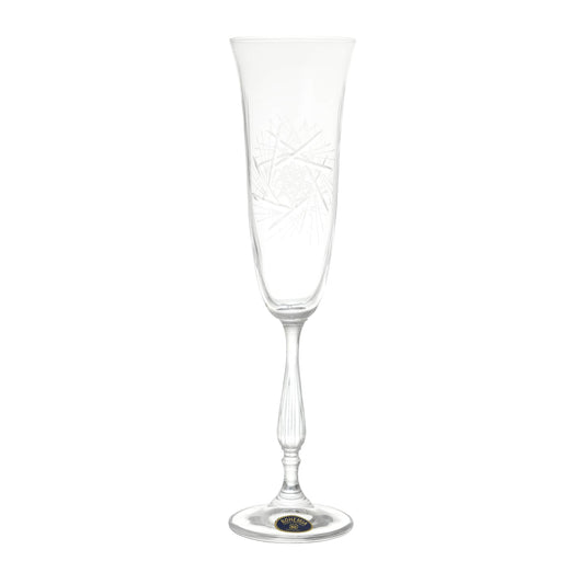 Bohemia Crystal - Flute Glass Set 6 Pieces - 150ml