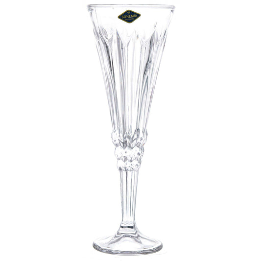 Bohemia Crystal - Flute Glass Set 6 Pieces - 150ml - Crystal