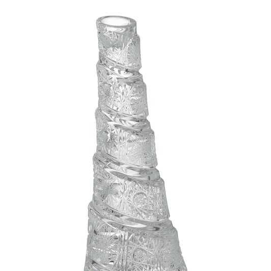 Bohemia Crystal - Wavy Candle Holder - 26cm - 500 PK Crystal