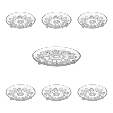 Irena Crystal - Decorated Crystal Dessert Set 7 Pieces