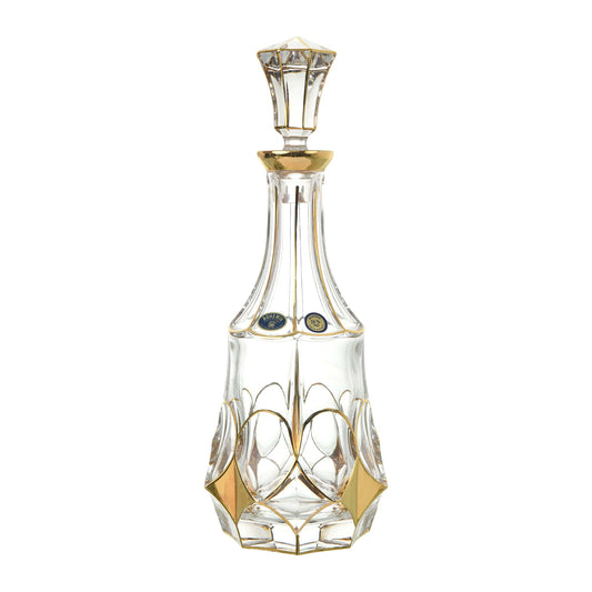 Bohemia Crystal - Drink Set 7 Pieces - Gold - 250ml & 610ml - Crystal