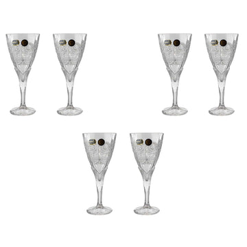 Bohemia Crystal - Goblet Glass Set 6 Pieces - 245ml - 270008032