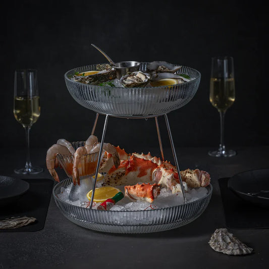 ArdaCam - Aria Oval Serving Platter - 30cm - Glass