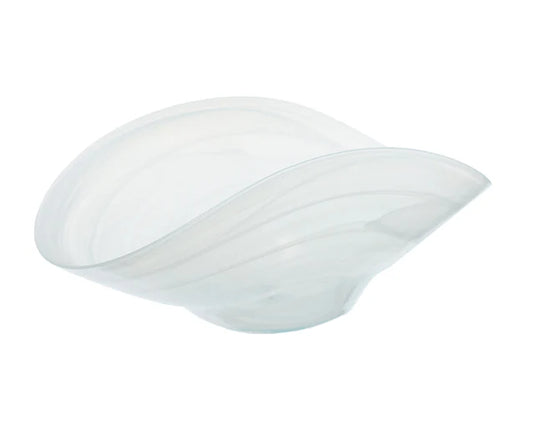 ArdaCam - Saga Oval Serving Bowl - White - 36cm - Glass