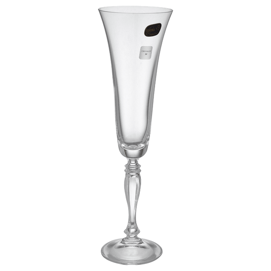 Bohemia Crystal - Flute Glass Set 6 Pieces - 180ml - Crystal