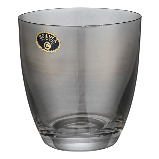 Bohemia Crystal - Tumbler Glass Set 6 Pieces - Grey - 210ml - Crystal