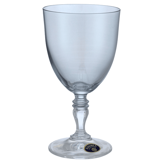 Bohemia Crystal - Goblet Glass Set 6 Pieces - Blue - 200ml - Crystal