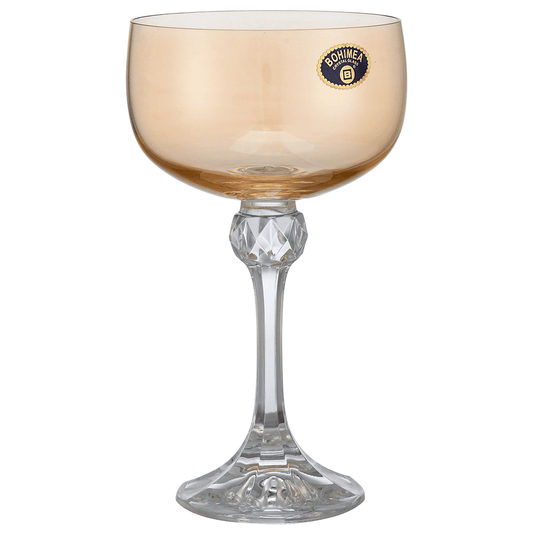 Bohemia Crystal - Cocktail Glass Set 6 Pieces - Orange - 200ml - Crystal