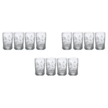 Decorated Istikana Set 12 Pieces - 100ml - Glass