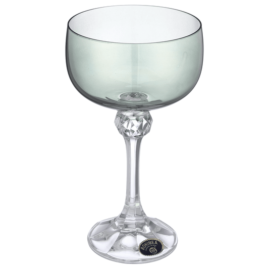 Bohemia Crystal - Cocktail Glass Set 6 Pieces - Green - 200ml - Crystal