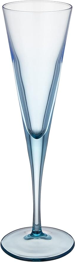 Pasabahce - V-Line Champagne Flute Glass Set 6 Pieces - Blue - 150ml