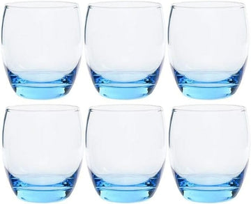 Pasabahce - Round Tumbler Glass Set 6 Pieces - Blue - 340ml - 390005012