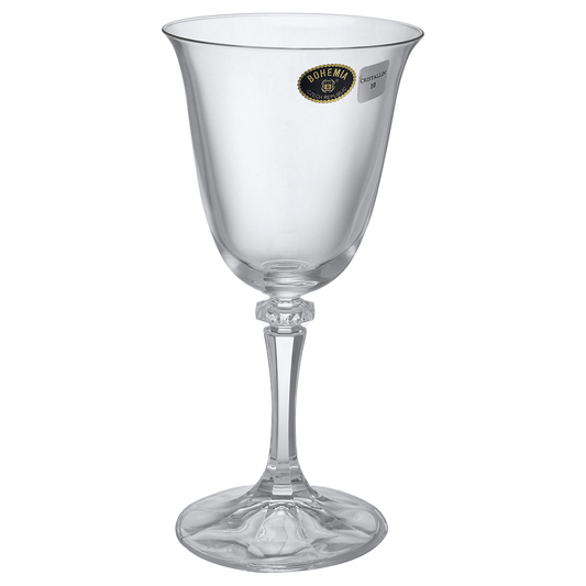 Bohemia Crystal - Goblet Glass Set 6 Pieces - 185ml