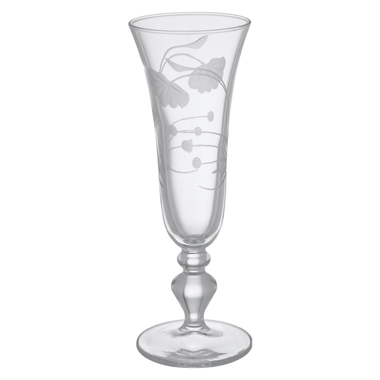 Pasabahce - Decorated Flute Glass Set 6 Pieces - 180ml - Glass