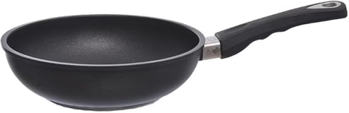 AMT Gastroguss - Saute Pan Diameter 24 cm Height 6 cm Removable Handle Cast Aluminum, Black
