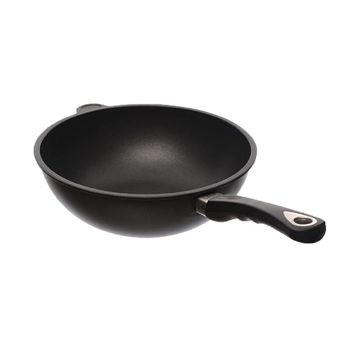 AMT GASTROGUSS Wok with handle 28 x 11 cm - Black