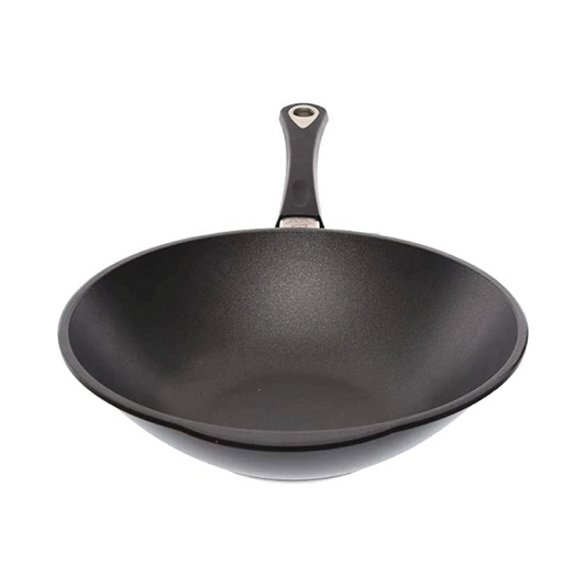 AMT - Black Wok Handle - Cast Aluminum - 32cm