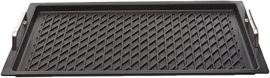 AMT - Rectangular Grill With Handles - Cast Aluminum - 53x33cm - Black