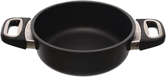 AMT - Non Stick Braising Pan With Handles & Lid - Cast Aluminum - 20cm