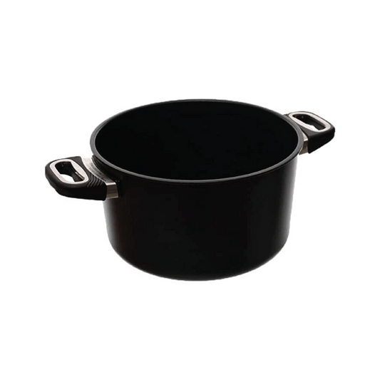 AMT - Black Pot with Glass Lid - Cast Aluminum - 26cm - 440004085