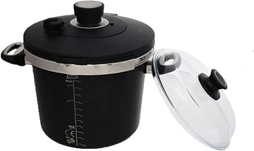 AMT - Pressure Cooker with Handles & 2 Lids - Cast Aluminum - 5.5 Lit