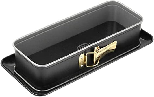 Dr. Oetker - Rectangular Cake Tray With Serving Plate  - Black - 11x29.5cm