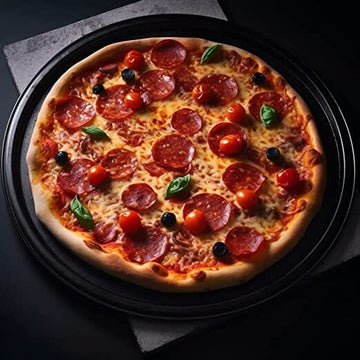 Dr. Oetker - Round Pizza Tray - Black - 32cm