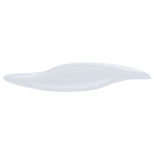 Senzo - S Shaped Serving Platter - White - Porcelain - 51x19cm