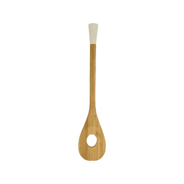 CasaSunco - Kitchen Serving Spoon Skimmer  - White - 35x8cm