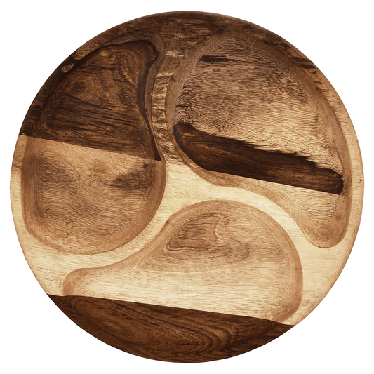 Senzo - Round Hors d'oeuvre 3 Parts - Wood - 30cm - 5900048