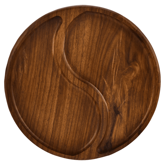 Senzo - Round Hors d'eouvre 2 Parts - Wood - 29cm