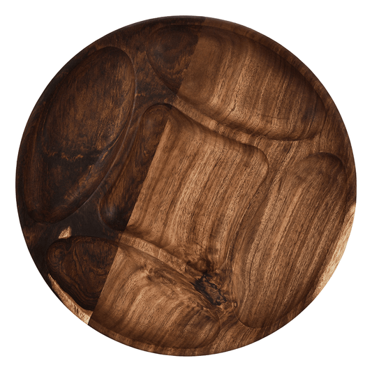 Senzo - Round Hors d'oeuvre 5 Parts - Wood - 30cm