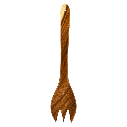 Senzo - Wooden Serving Fork - Wood - 31cm