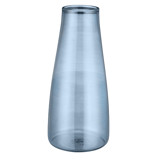 Senzo - Blue Cylindrical Vase - Glass - 30x14cm - 7400064