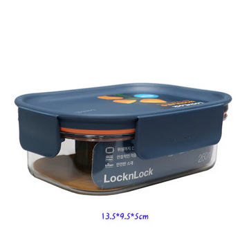 Lock & Lock Bisfree Modular Plus Rectangular Container 260 ml Navy