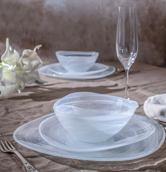 ArdaCam - Serving Bowl - White - 30x29.5cm - Glass