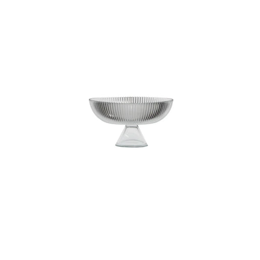 Ardacam - Aria Footed Serving Bowl - Clear - 20.5cm