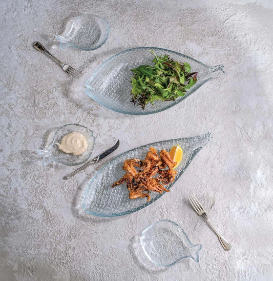 ArdaCam - Longbeach Fish Serving Platter - 40x20.5cm - Glass