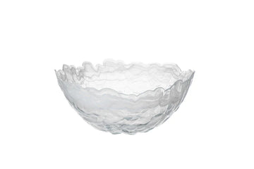 ArdaCam - Lava Round Serving Bowl - White - 30cm - Glass