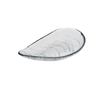 ArdaCam - Auster Seaside Platter- Clear - 33x18cm - Glass